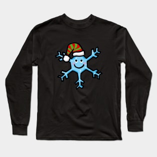 cute blue snowflake Long Sleeve T-Shirt